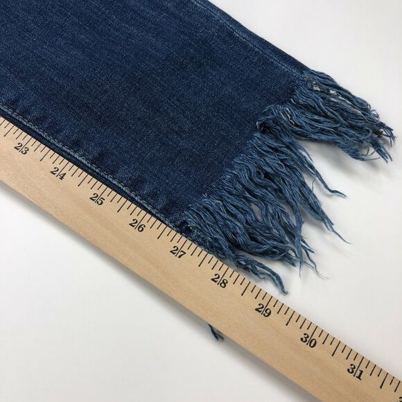 Joe's Jeans Skinny Frayed Hem 26 (Fit 28W 28L) Denim BOHO Jeans - Picture 4 of 7